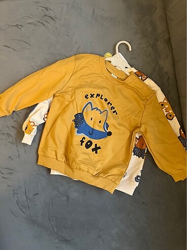 Bebek ikili sweatshirt