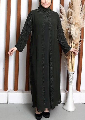 Nakışlı Uzun Kollu Bohem Kadın Elbise - Görsel 7