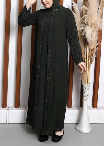 Nakışlı Uzun Kollu Bohem Kadın Elbise - Görsel 6