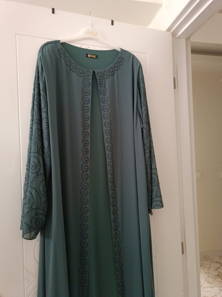 Nakışlı Uzun Kollu Bohem Kadın Elbise - Görsel 5