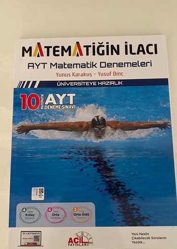 Matematiğin İlacı AYT Matematik Denemeleri Kitabı