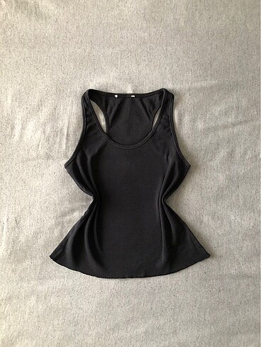 H&M Siyah askılı crop