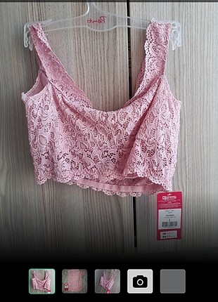 Toz pembe Penti bralet