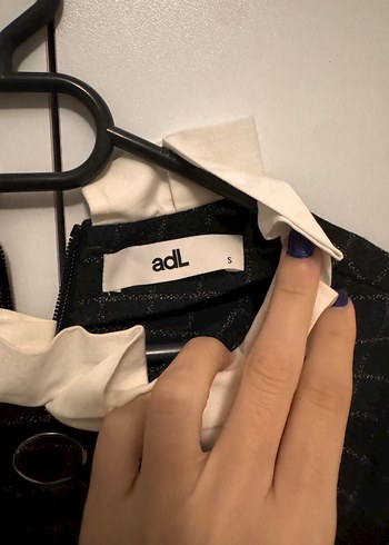 ADL ofis stili beyaz yaka mini elbise - Görsel 4