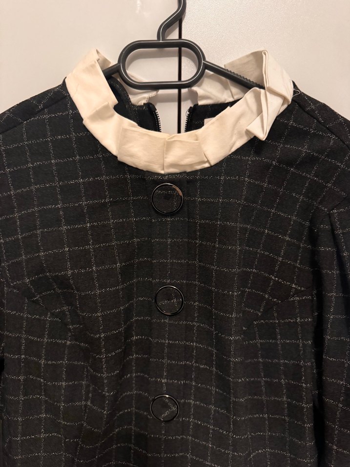 ADL ofis stili beyaz yaka mini elbise - Görsel 2