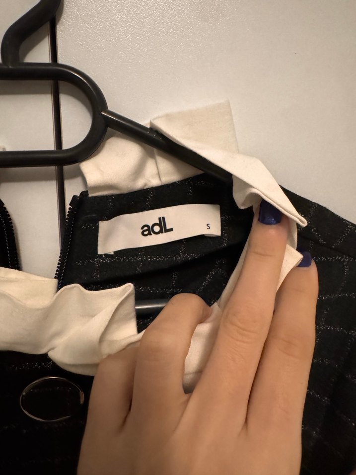 ADL ofis stili beyaz yaka mini elbise - Görsel 4