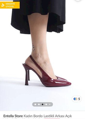 Bordo Rugan Stiletto Topuklu Kadın Ayakkabı