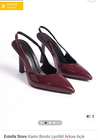 Diğer Bordo Rugan Stiletto Topuklu Kadın Ayakkabı