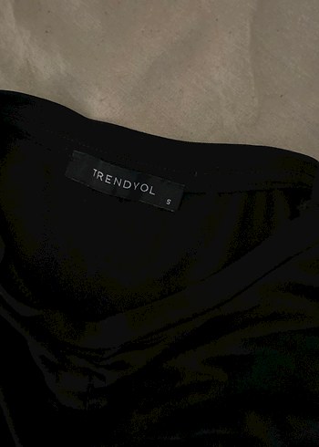 Drapeli Siyah Uzun Kollu Bluz - Görsel 4