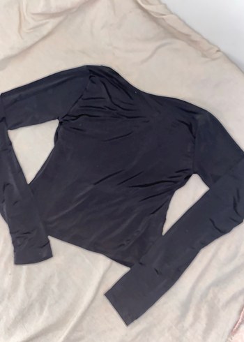 Siyah Uzun Kollu Kadın Bluz - Görsel 3