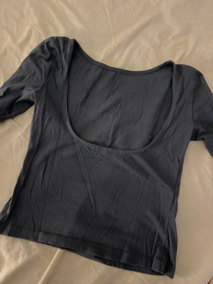 Uzun Kollu Gri Bluz - Görsel 2