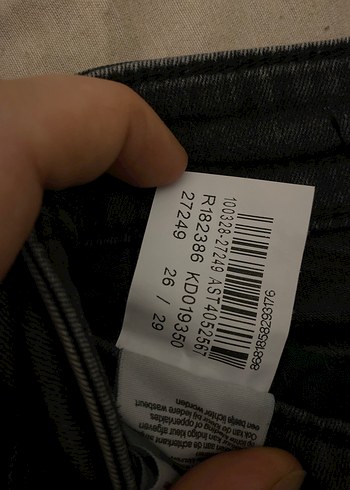 Siyah Kadın Dar Kesim Denim Pantolon - Görsel 3