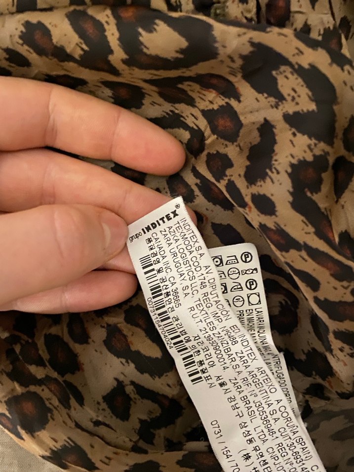 Leopar Desenli V Yaka Kadın Gömlek - Görsel 4