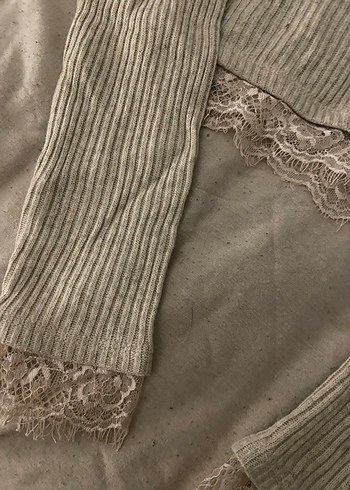 Ekru Balıkçı Yaka Triko Kadın Kazak - Görsel 2