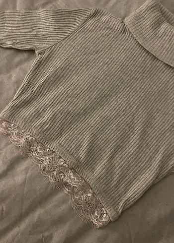 Ekru Balıkçı Yaka Triko Kadın Kazak - Görsel 3