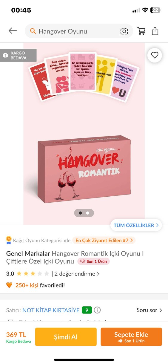 Hangover Romantik Yetişkin Oyun Seti - Görsel 4