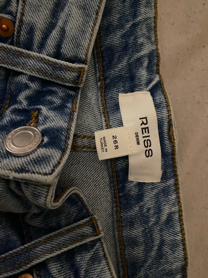 Mavi Bol Kesim Kadın Kot Pantolon - Görsel 2