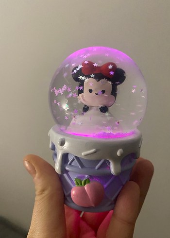 Renkli Disney Minnie Mouse Kar Küresi - Görsel 3