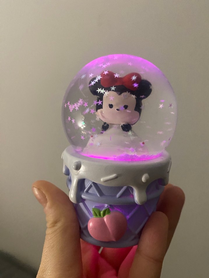 Renkli Disney Minnie Mouse Kar Küresi - Görsel 3