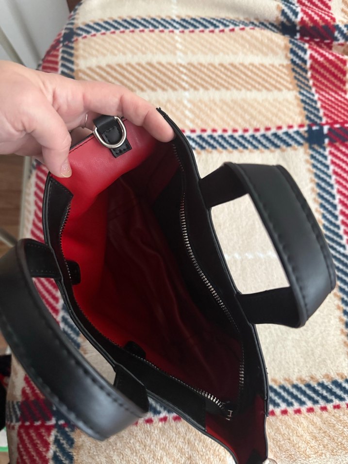 Calvin Klein Siyah Deri Kadın El Çantası - Görsel 3