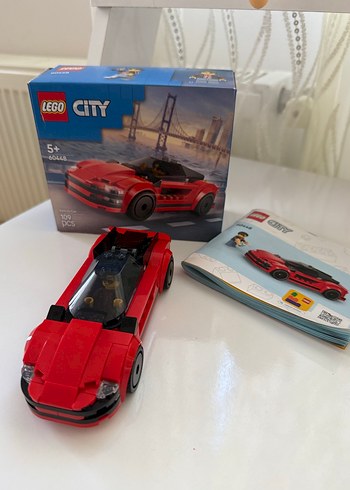 Kırmızı LEGO City Spor Araba Seti - Görsel 4