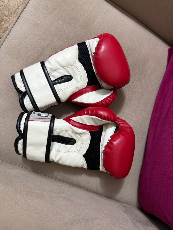 Kırmızı Deri Erkek Boks Eldiveni - Görsel 2