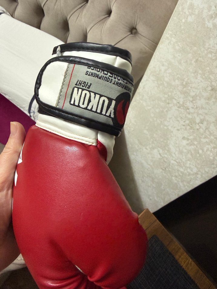 Kırmızı Deri Erkek Boks Eldiveni - Görsel 4