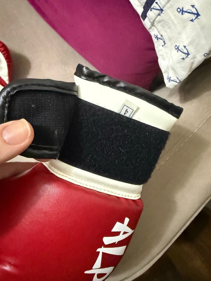 Kırmızı Deri Erkek Boks Eldiveni - Görsel 3