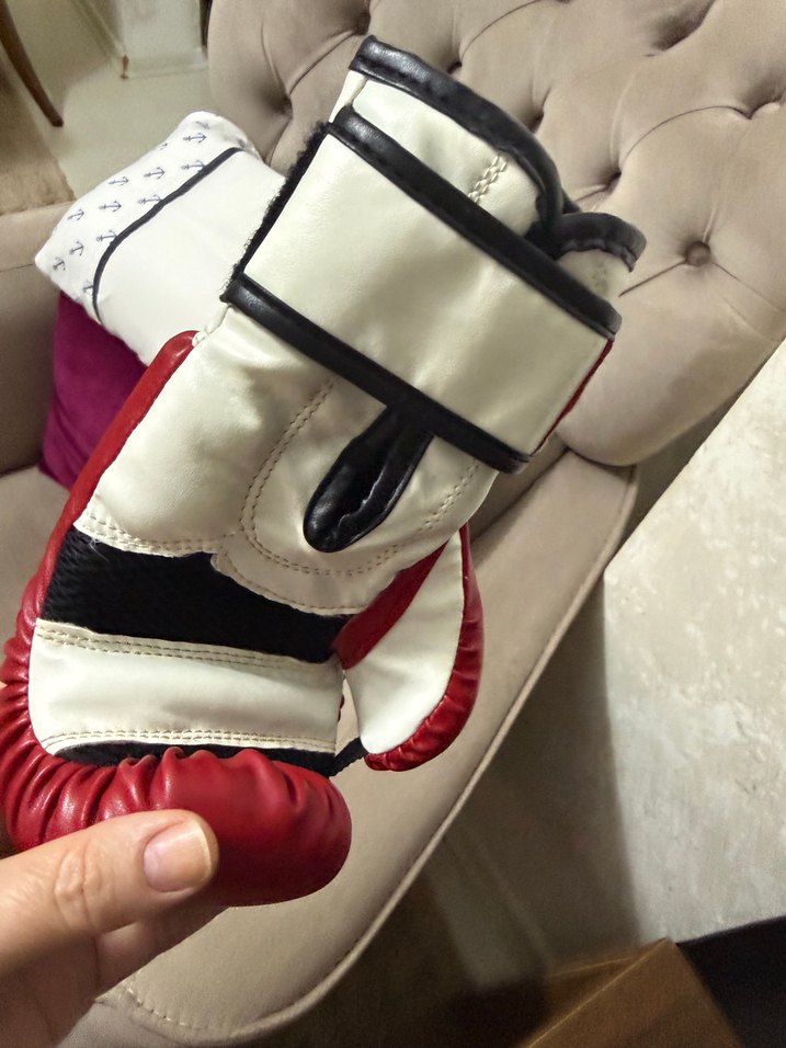 Kırmızı Deri Erkek Boks Eldiveni - Görsel 5