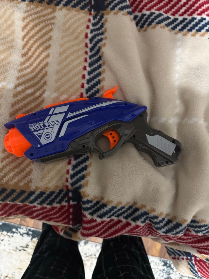 Renkli Mavi Oyuncak Tabanca - Görsel 4