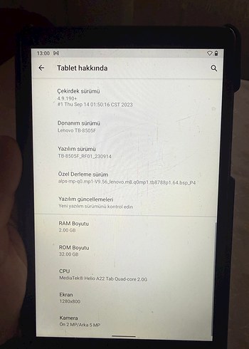 Siyah Tablet lenova - Görsel 10