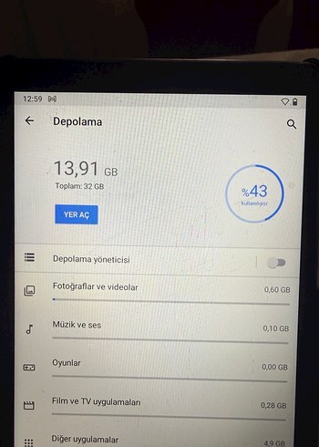 Siyah Tablet lenova - Görsel 8