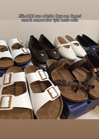40 Beden kahverengi Renk Birkenstock Kahverengi Deri Tokalı Terlik