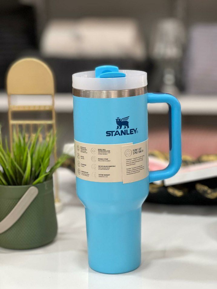 Stanley Pastel Bej Büyük Kulplu Termos Bardak - Görsel 5