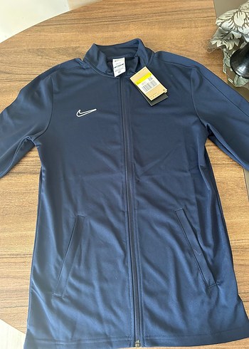 Standart Beden Beden Nike - Dri fit Erkek Lacivert Fermuarlı Eşofman Takımı