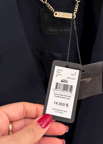 Lacivert Network etiketli orjinal ceket - Görsel 8