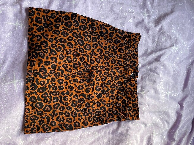 Leoparlı Mini Etek