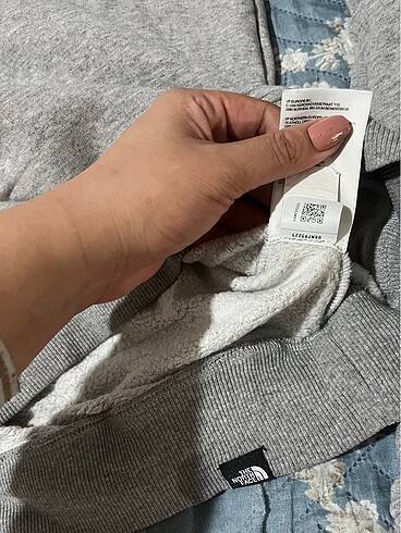 l Beden gri Renk North Face orijinal sweatshirt