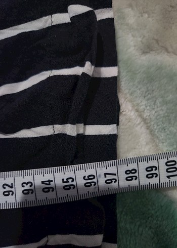 HM 34 Beden Çizgili Pantolon. - Görsel 4