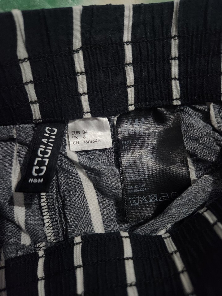 HM 34 Beden Çizgili Pantolon. - Görsel 5