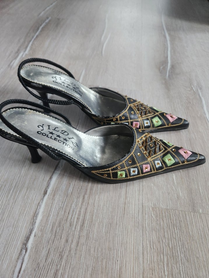 Vintage Kadın Topuklu Ayakkabı - Görsel 2