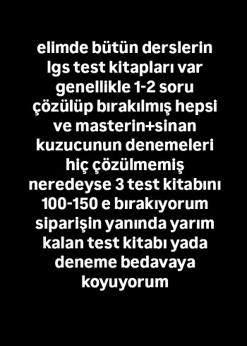 lgs test kitabı 8.sınıf