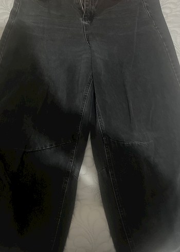 Diğer Koyu Siyah Denim Pantolon