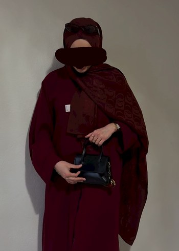 Bordo abaya - Görsel 2