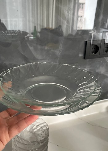 12 lı cam tabak seti - Görsel 5