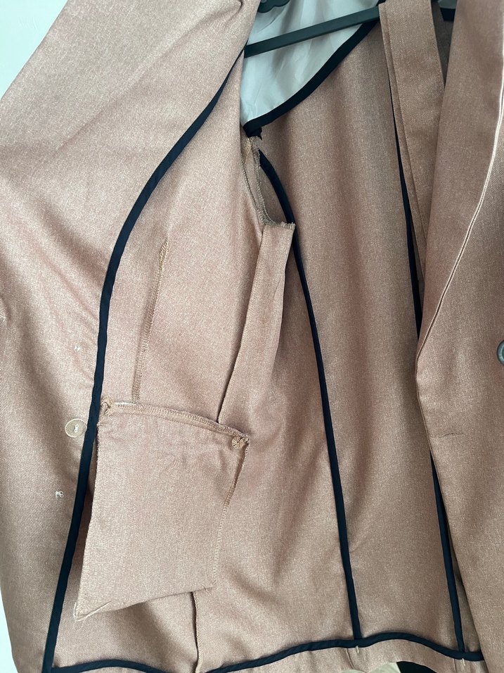 Camel Rengi Midi Süet Kemerli Kadın Kaban - Görsel 2