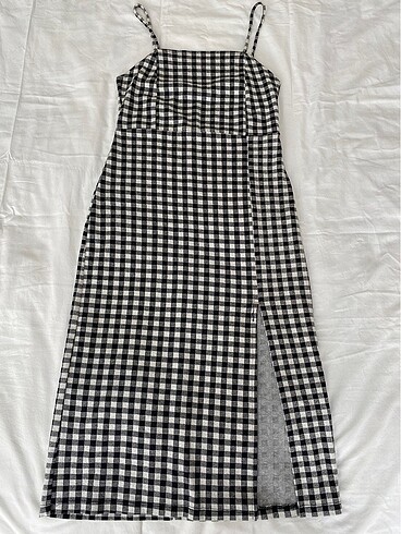 Zara - midi , yırtmaçlı elbise