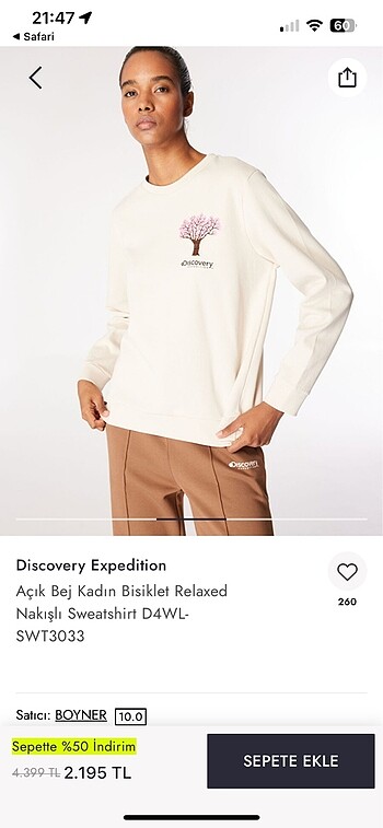 xs Beden beyaz Renk Discovery expedition sweatshirt