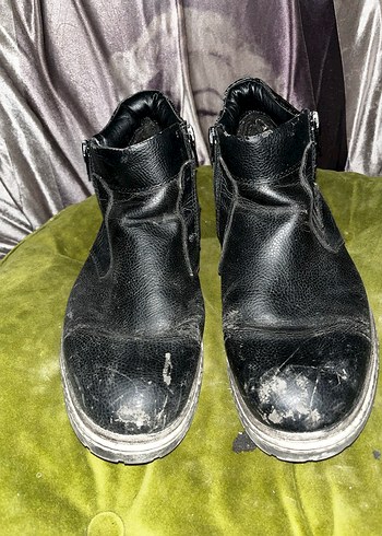 Deri Siyah Erkek Bot - Görsel 2