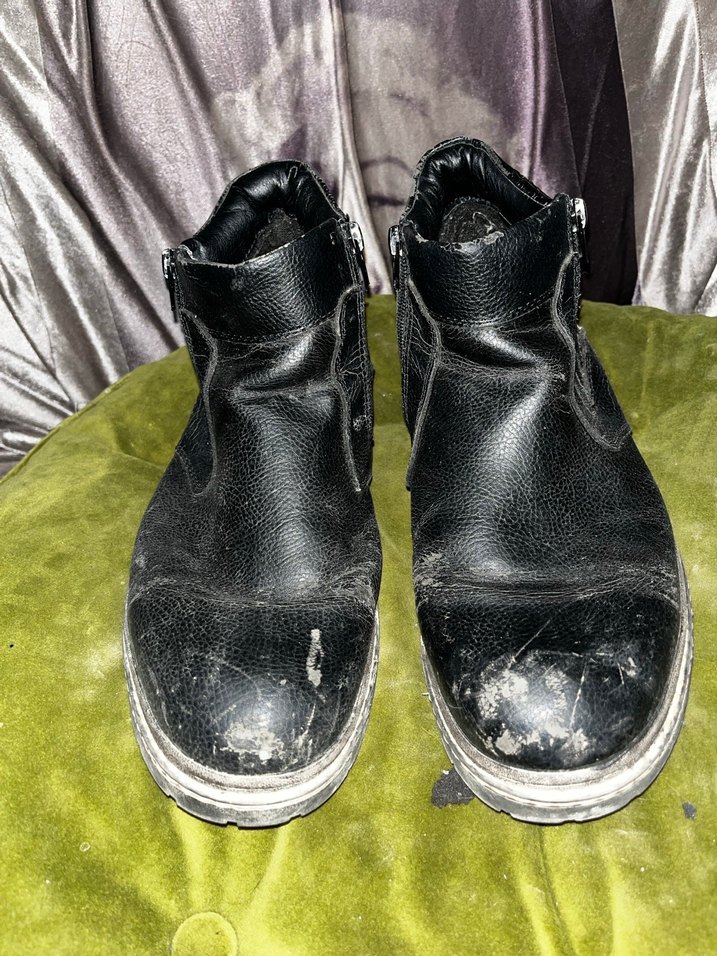 Deri Siyah Erkek Bot - Görsel 2